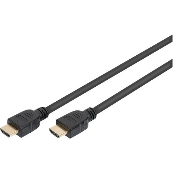 DIGITUS HDMI-kabel med Ethernet 1m Sort