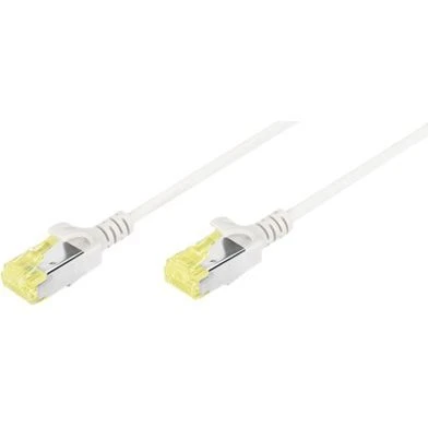 DIGITUS Slim CAT 6a U/FTP 1m Grå Patchkabel