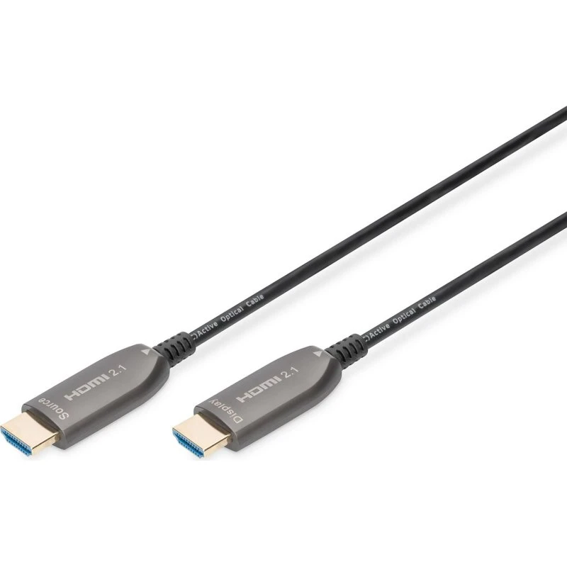 DIGITUS HDMI 2.1 AOC Hybrid Fiber 10 m, sort
