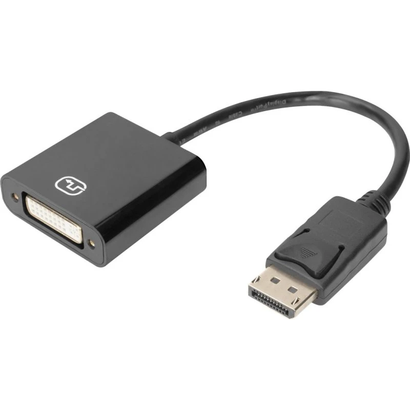 DIGITUS DisplayPort til DVI-I Adapter 15 cm Sort