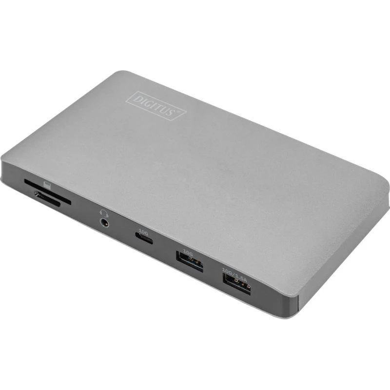DIGITUS USB-C 3.1 Gen 1 / Thunderbolt 3 Dockingstation, 2x DP, 1GbE, 120W