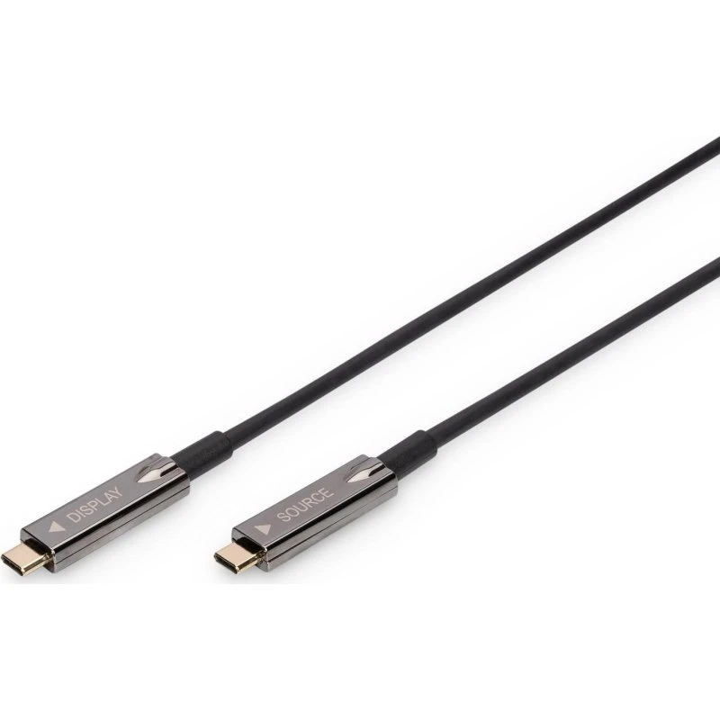AOC USB-C til USB-C aktiv optisk kabel 10 m, sort