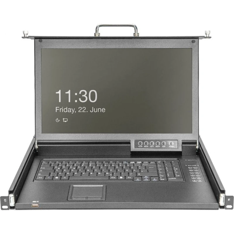 Digitus KVM-konsol 16-port, 17" Full HD, rackversion
