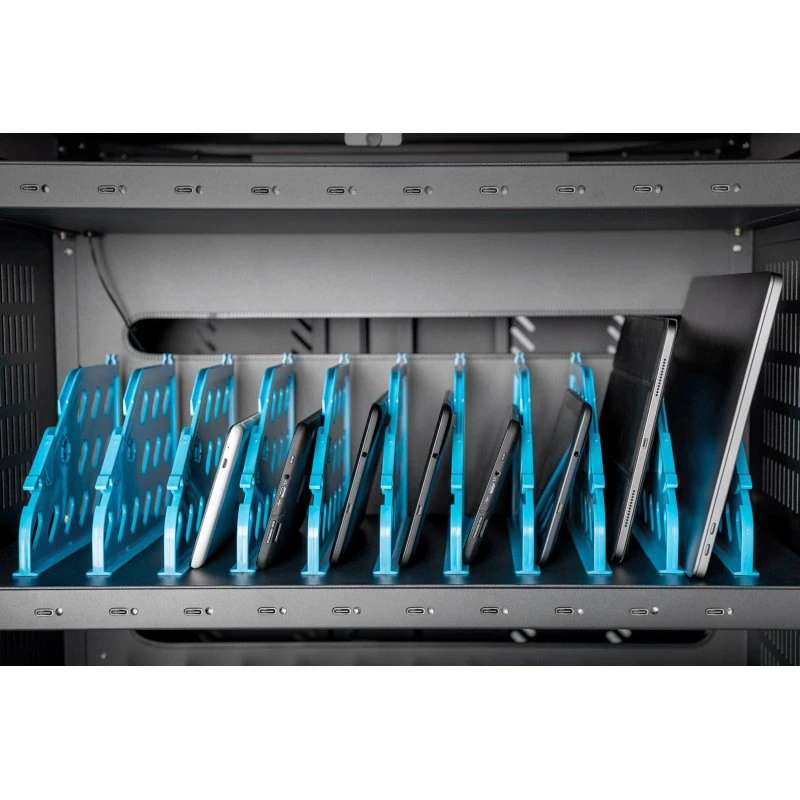 DIGITUS DN-45006 30-Plads Opladningsvogn, Sort, Op til 15,6"