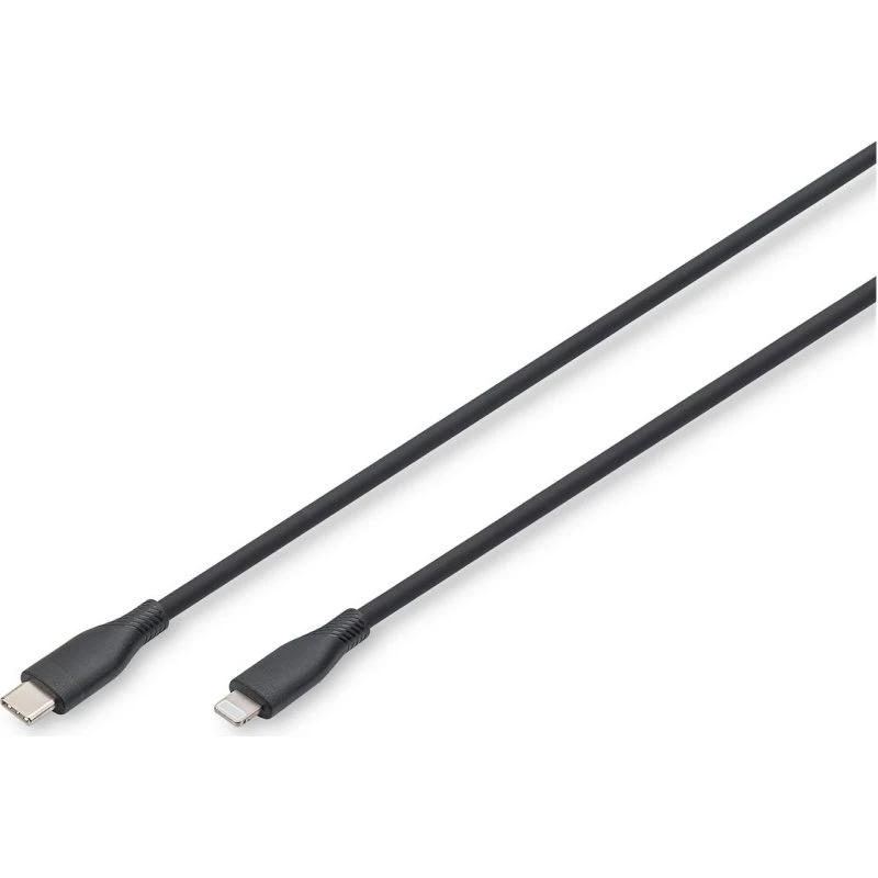 ASSMANN Lightning-kabel 50 cm, MFI Certified, sort