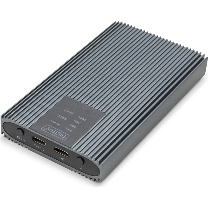 DIGITUS M.2 NVMe Clonestation, 20 Gbps, aluminium, værktøjsfri