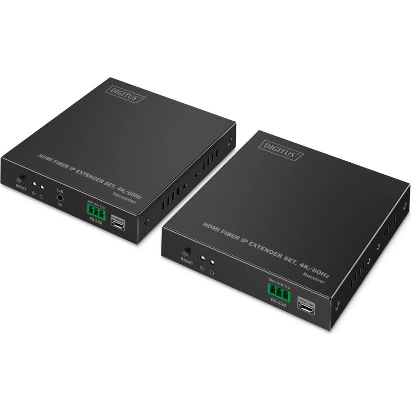 DIGITUS HDMI Fiber IP Extender 4K/60 Hz, 40 km