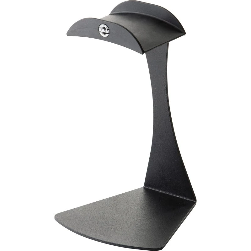 K&M 16075 Bordholder for Hovedtelefoner, Sort