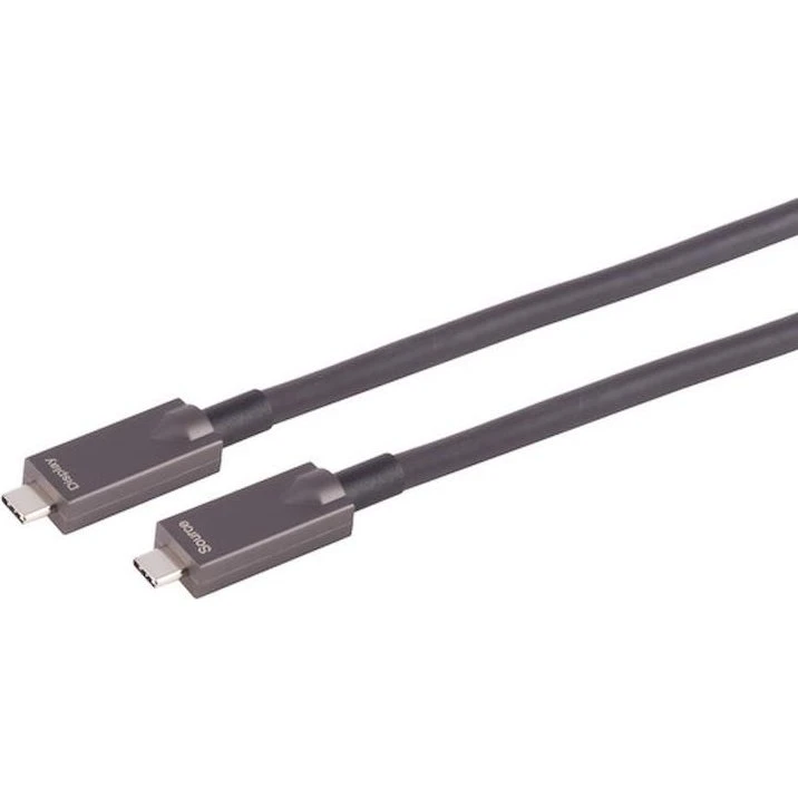 S-Impuls Optisk USB-C Kabel 15 m 10 Gbps 60 W