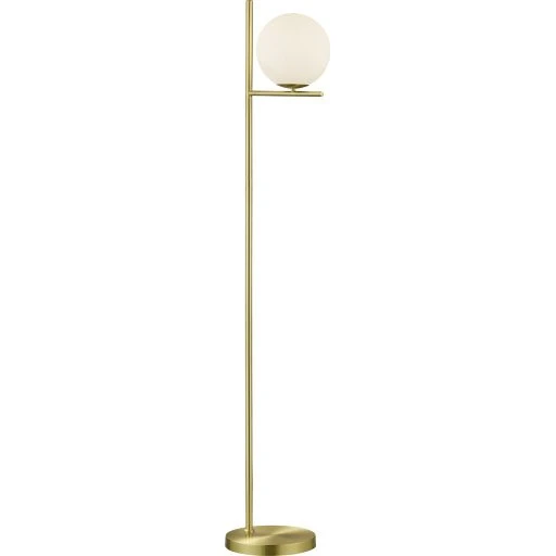 Trio Lighting Pure gulvlampe, messing