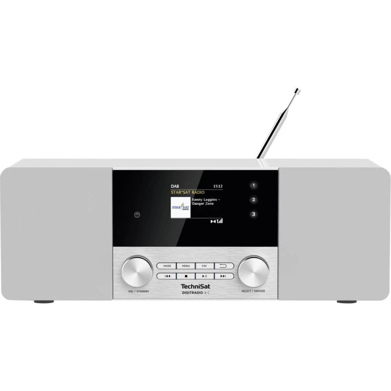 Technisat DigitRadio 4 C DAB+ Radio med Bluetooth, hvid