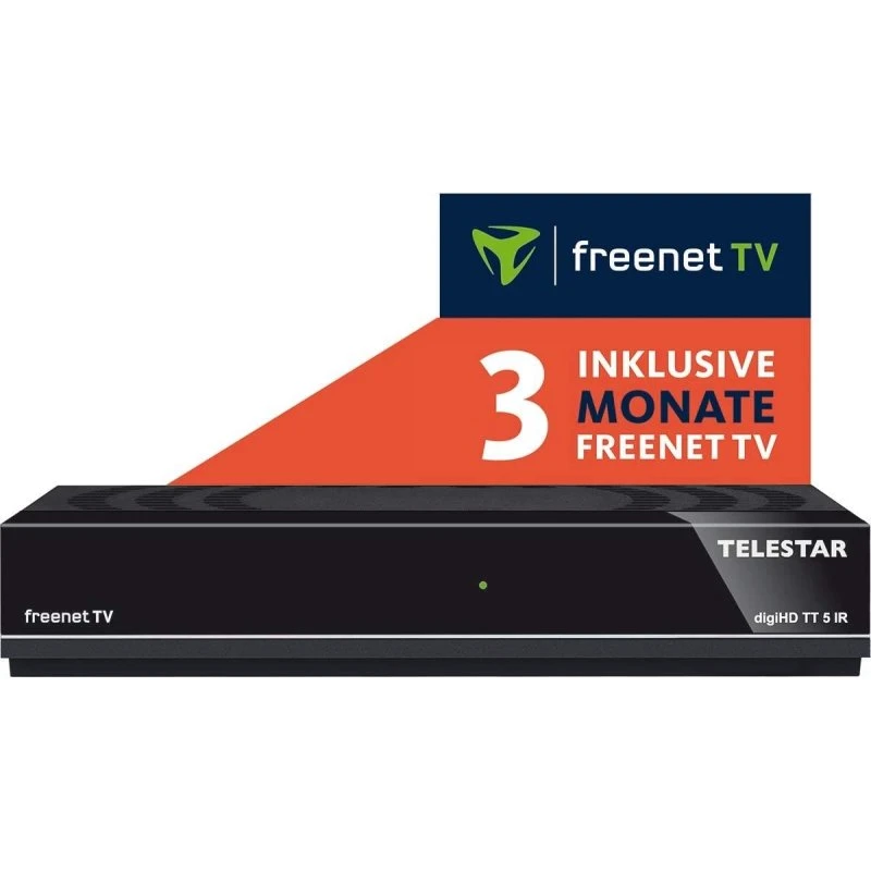Telestar DigiHD TT 5 IR, Sort, med 3 måneders freenet