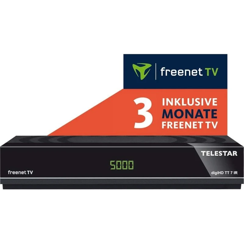 Telestar digiHD TT 7 IR DVB-T2/DVB-C HDTV-modtager, sort