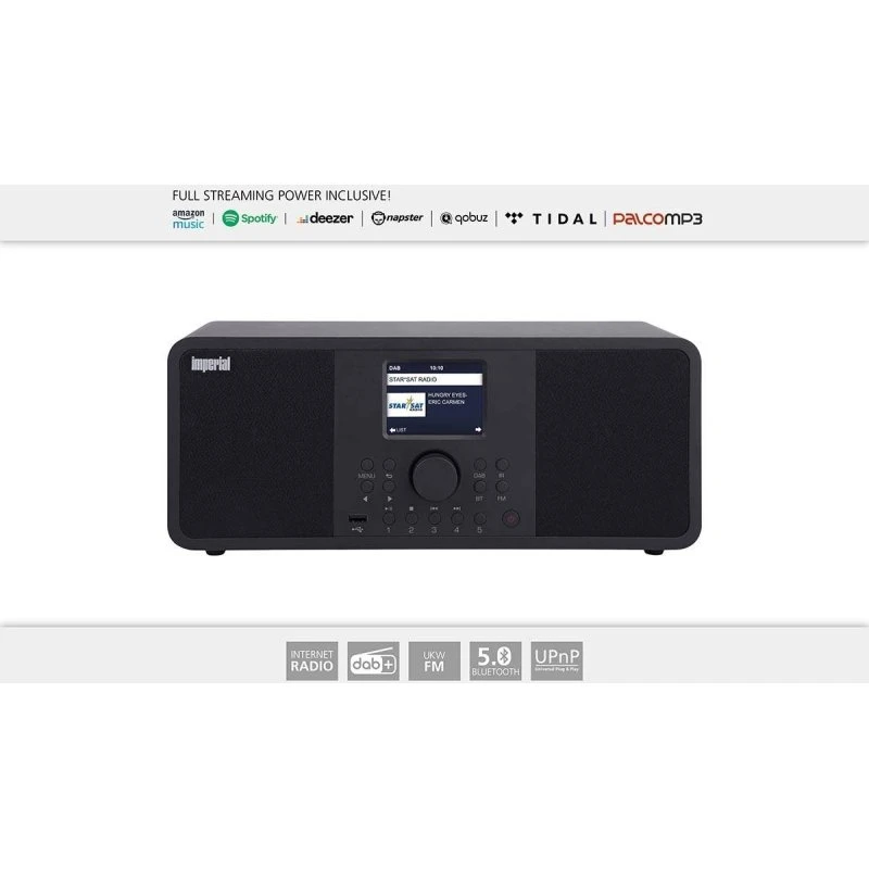 DABMAN i205 Hybrid Stereo Radio, Sort