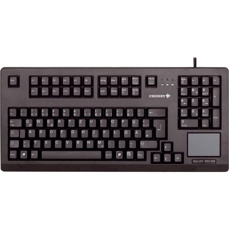 CHERRY TouchBoard G80-11900 Tastatur med Touchpad, QWERTZ, Sort