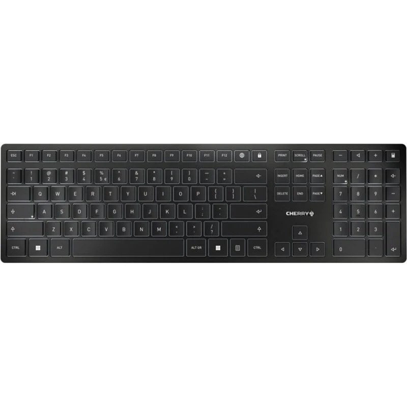 Cherry KW 9100 Slim Trådløst Tastatur, Engelsk, Sølv