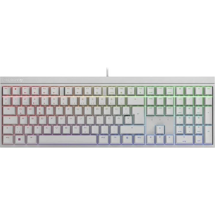 Cherry XTRFY MX 2.0S Mekanisk Gaming Tastatur, Hvid, QWERTZ Tysk