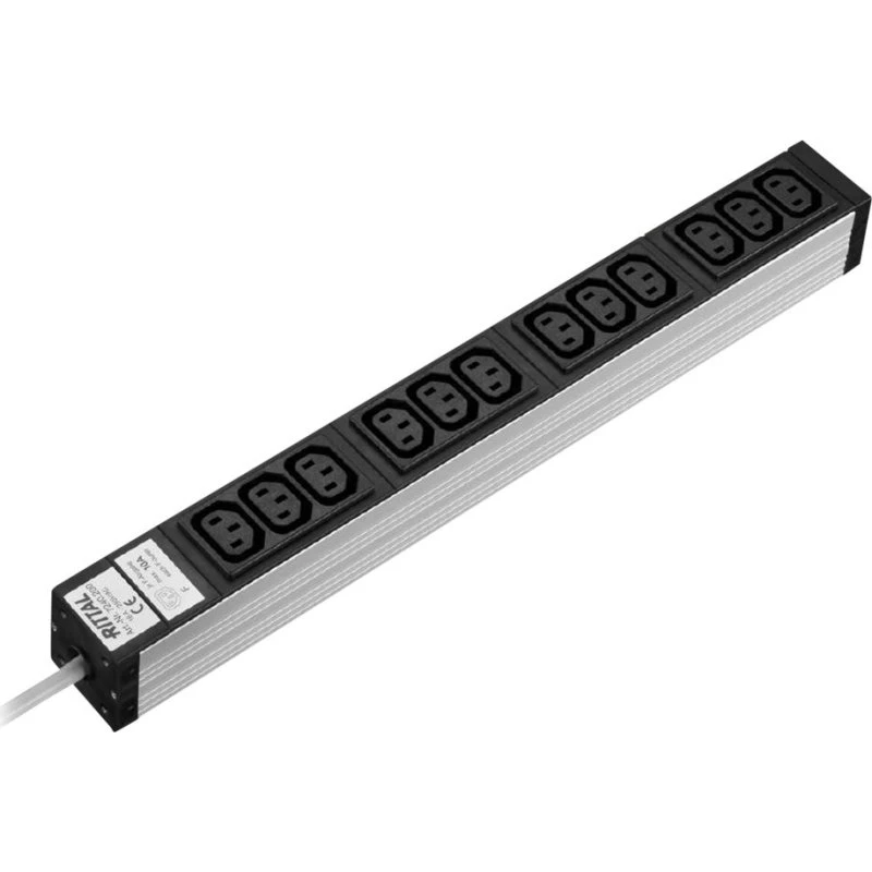 Rittal Strømfordelingsenhed 12-stik 2m 1U