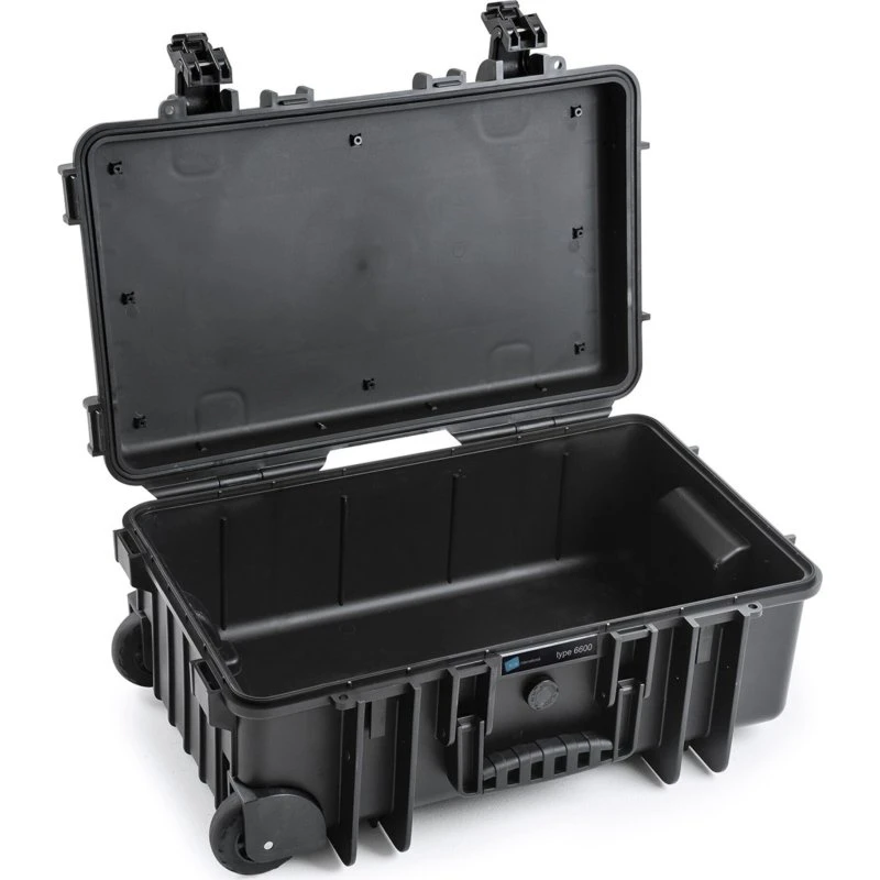 B&W 6600 Outdoor Flightcase, 55x35x22,5 cm, sort