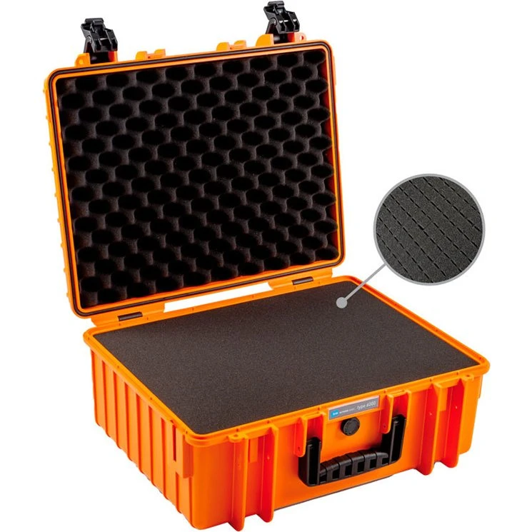 B&W International Type 6000 Outdoor Case med Orange Skum