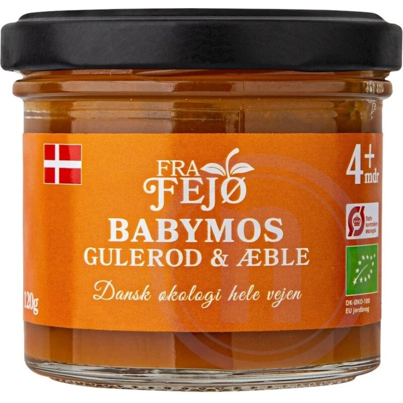 Fra Fejø Babymos Gulerod & Æble Økologisk 120 g