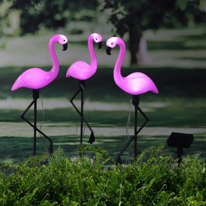HI Flamingo 3 stk. solcellelampe