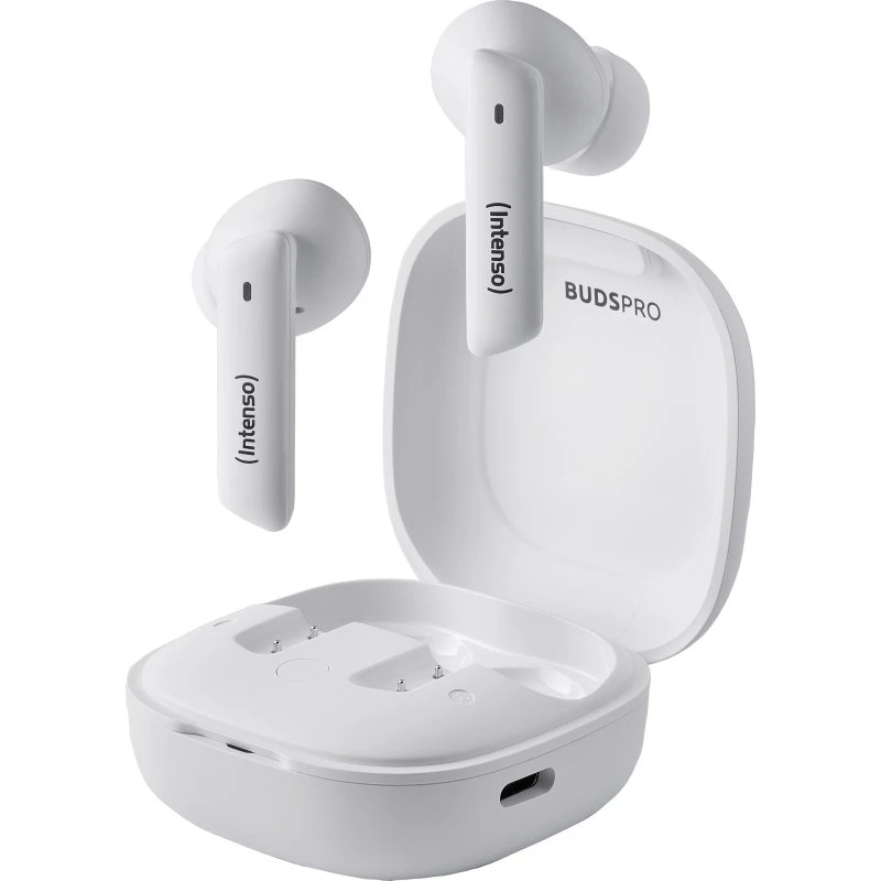Intenso Buds Pro Bluetooth-ørepropper, 9 timer, ANC, hvid