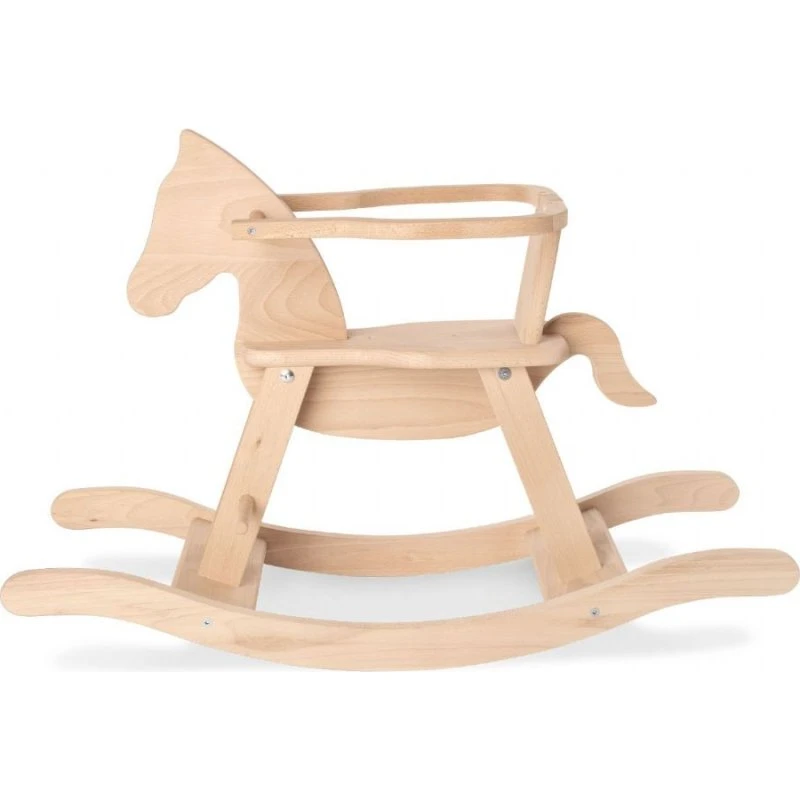 Pinolino Gyngehest med Ring, Ubehandlet Bøg, 86x31x58 cm