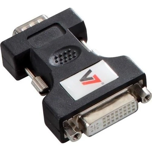 V7 DVI-I til VGA adapter, sort