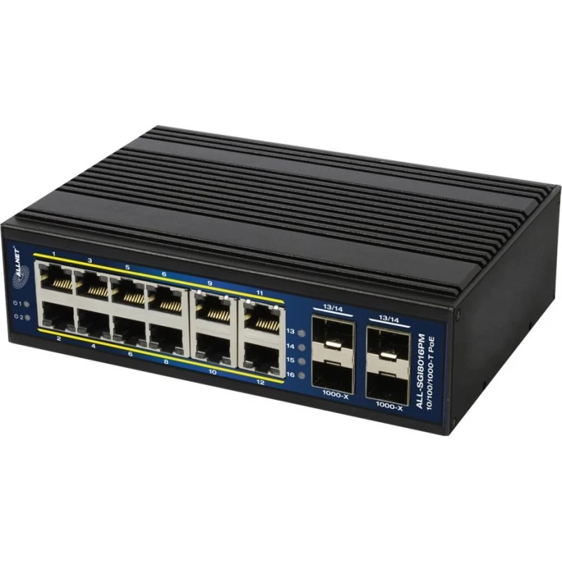 ALLNET ALL-SGI8016PM 12-Port Gigabit PoE+ Switch