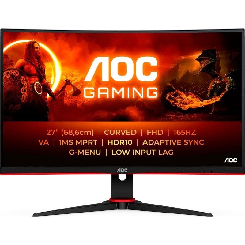 AOC C27G2E/BK 27" Gaming Skærm 165Hz VA 1ms