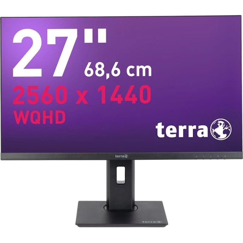 Terra 2772W PV, 27" WQHD IPS Skærm, USB-C, Sort