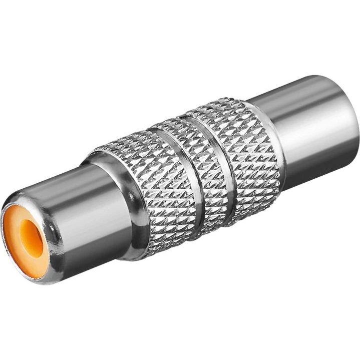 Pro RCA Adapter, Fem til Fem, Metal, Sølv