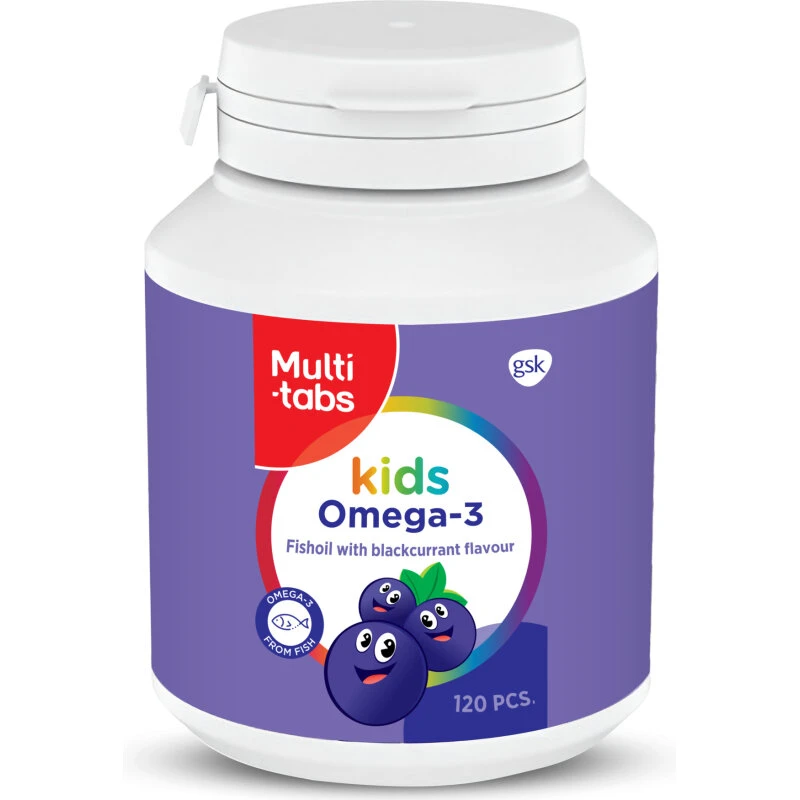 Multi-tabs Kids Omega-3 Tygbare kapsler 120 stk
