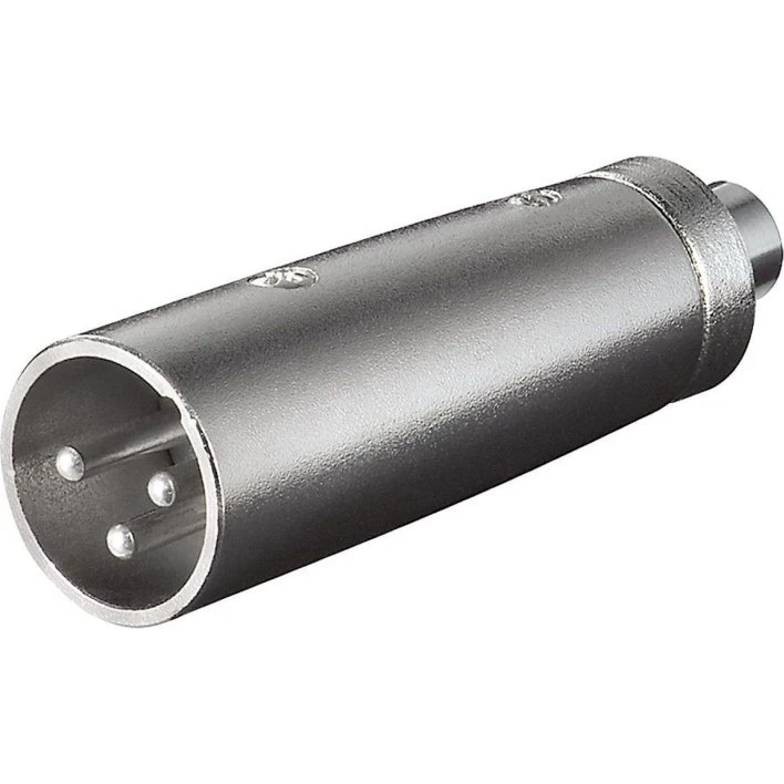 Goobay XLR 3P han til RCA hun adapter, sort