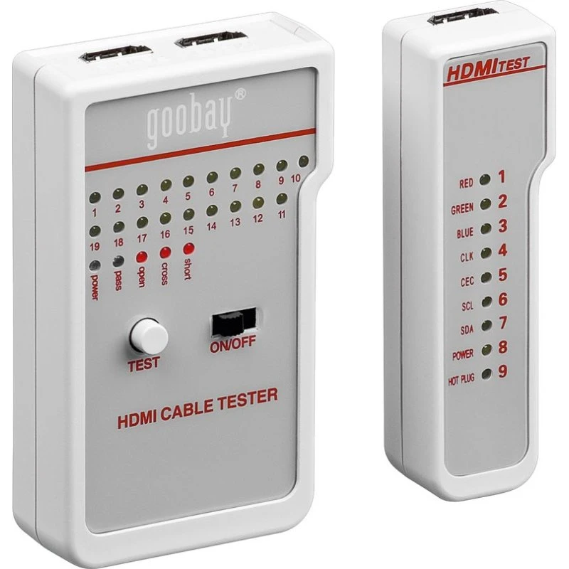 goobay Pro HDMI Cable Tester – 19-linjers kabeltest