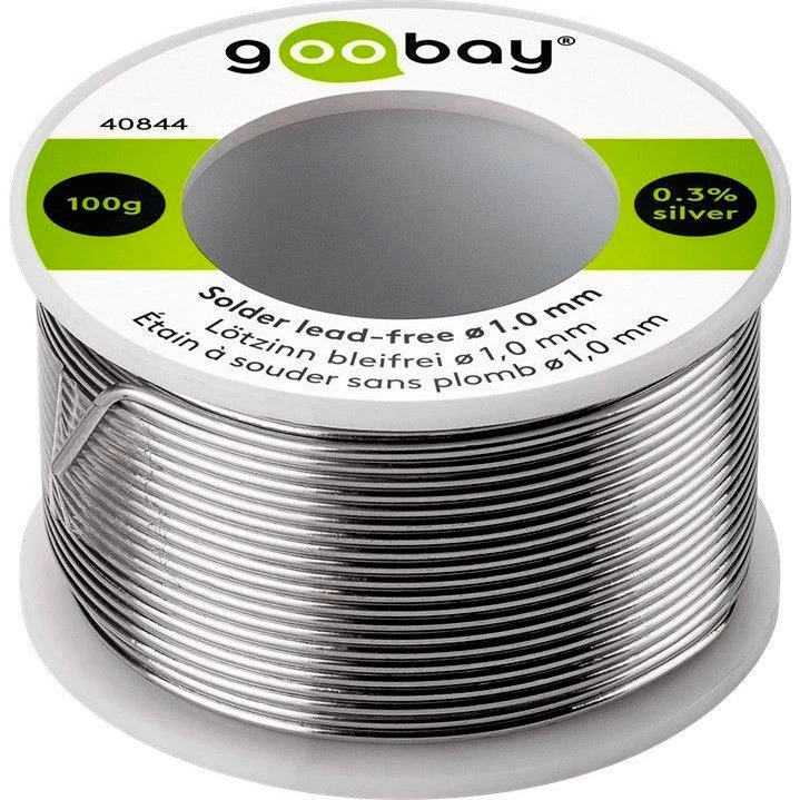Goobay Blyfri Loddetin 1mm 100g (99%Sn, 0,7%Cu, 0,3%Ag)