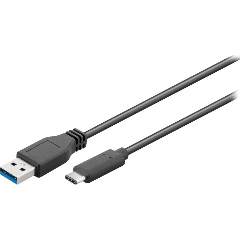 Goobay USB-C til USB-A kabel 1 m sort