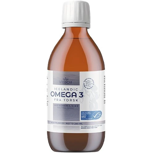 LYSI Torskelevertran Omega-3 Islandsk 280 ml