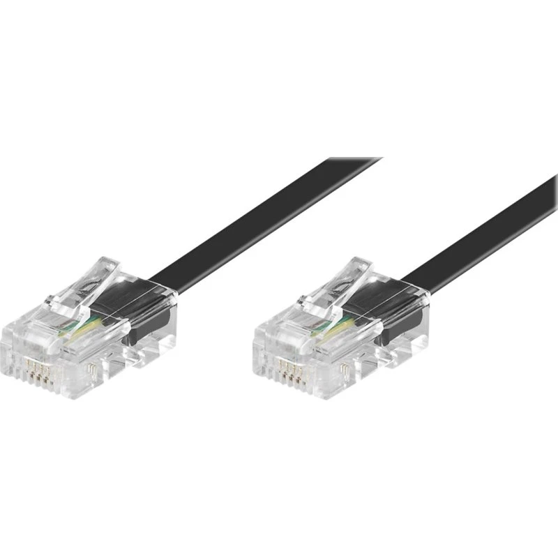 goobay ISDN-kabel 3m, Sort (2 x RJ45)
