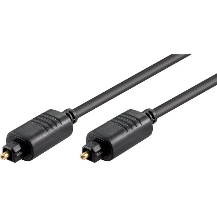 Goobay Toslink-kabel 5 mm, 1,5 m, Toslink-hanstik > Toslink-hanstik