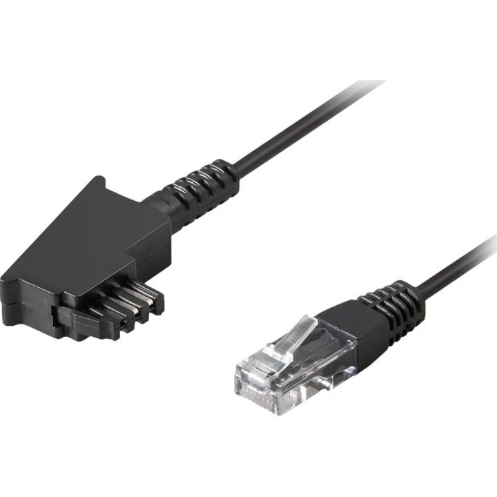 goobay 15m TAE-F til RJ45 Sort