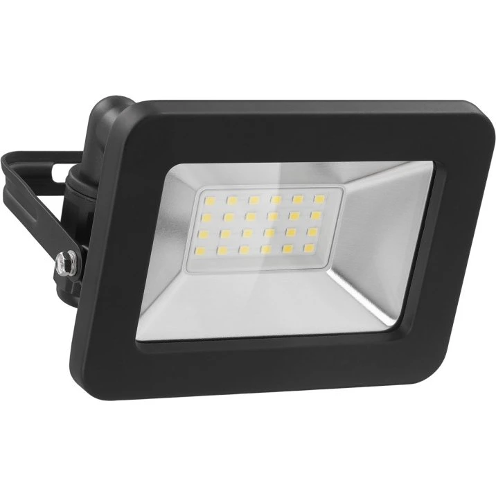 Goobay LED udendørs projektør 20 W, 1700 lm, neutralt hvidt, M16, sort