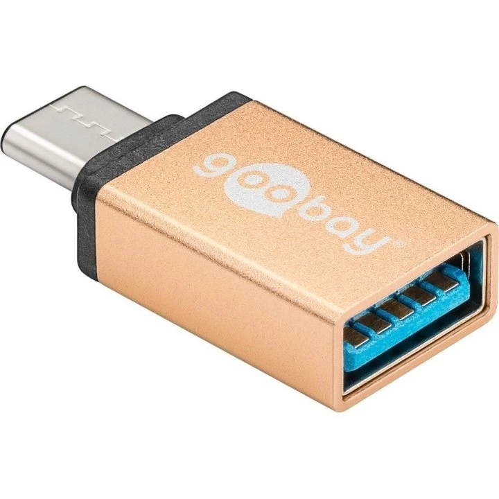 Goobay USB-C til USB-A 3.0 adapter, guld