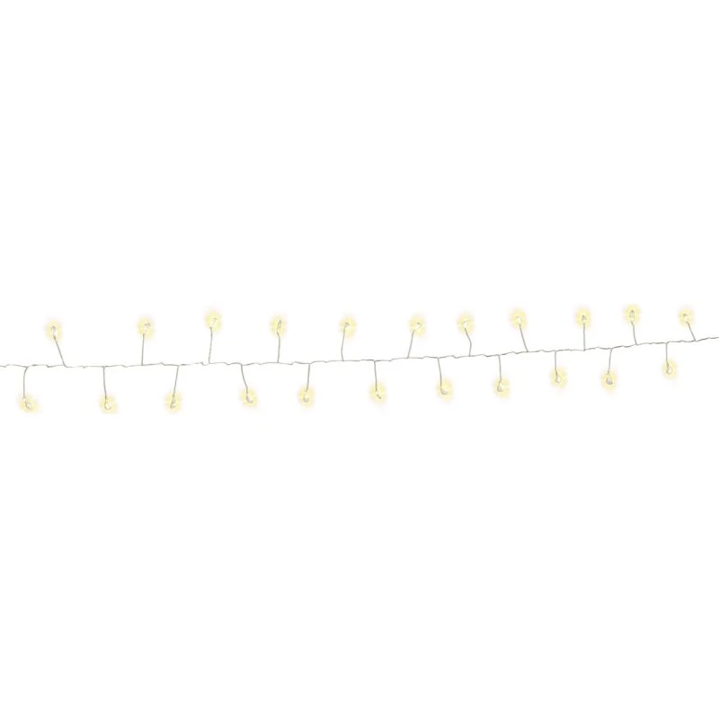 Goobay 50er LED sølv wire cluster lyskæde, batteridrevet, 3 indstillinger