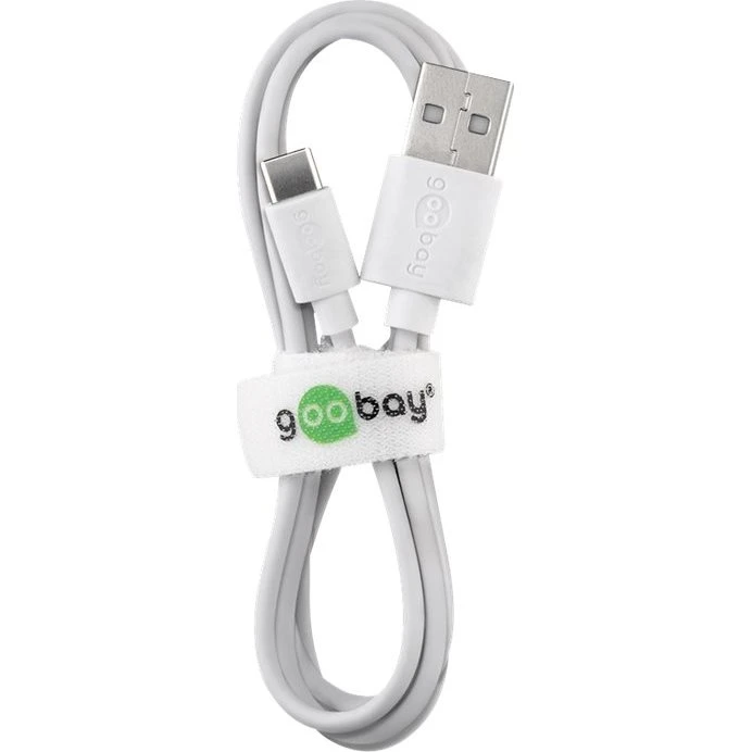 goobay USB-A <--> USB-C 3m Hvid USB 2.0