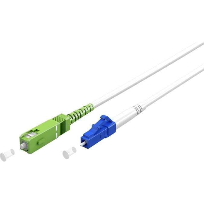 Goobay Lyslederkabel SC-APC/LC-UPC 10m Hvid OS2