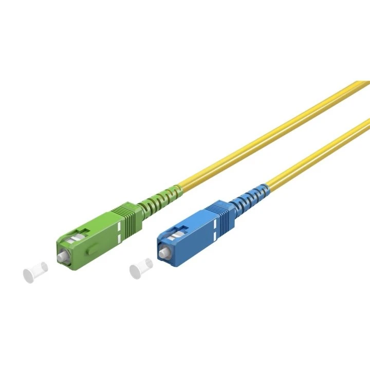 Goobay Lyslederkabel OS2 SC-APC/SC-UPC 25m Gul