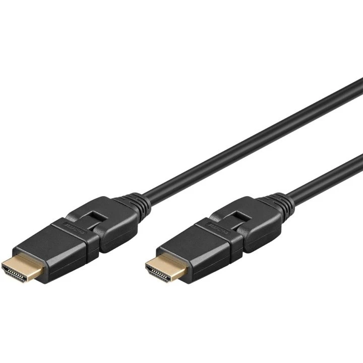Goobay HDMI 2.0 360° 5m Sort