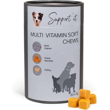 Support'It Multivitamin Soft Chews til hunde 60 stk